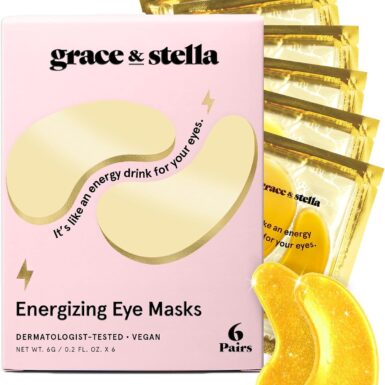 grace & stella Award Winning Under Eye Mask - Teen Gifts, Gel Eye Patches for Dark Circles, Puffy Eyes, Wrinkles, Undereye Bags, Travel Gifts for Women - Vegan, Self Care (6 Pairs, Gold) | Eye Masks for Dark Circles, Puffy Eyes, Wrinkles, Undereye Bags, Travel Gifts for Women - Vegan, Self Care (6 Pairs, Gold)