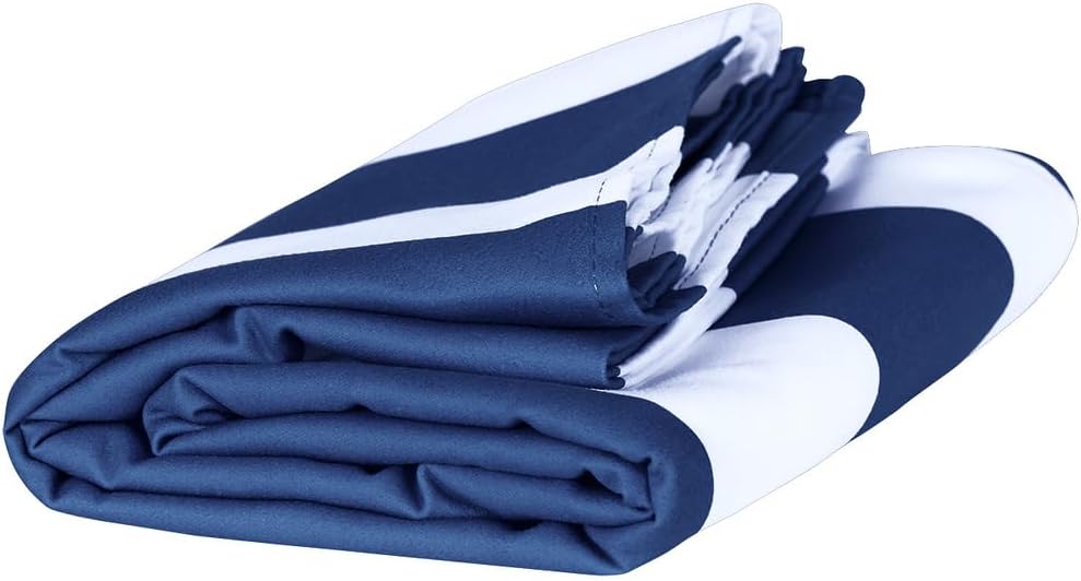 Dock & Bay Quick Drying Towel - for Sports & Gym - Compact, Lightweight - 100% Recycled - Includes Bag - Cabana - Navy, Medium (130x70cm, 51x27) - Image 4