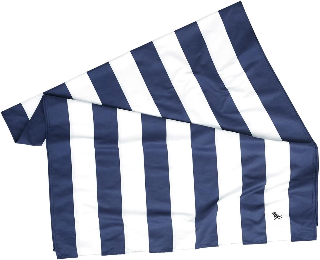 Dock & Bay Quick Drying Towel - for Sports & Gym - Compact, Lightweight - 100% Recycled - Includes Bag - Cabana - Navy, Medium (130x70cm, 51x27) - Image 6