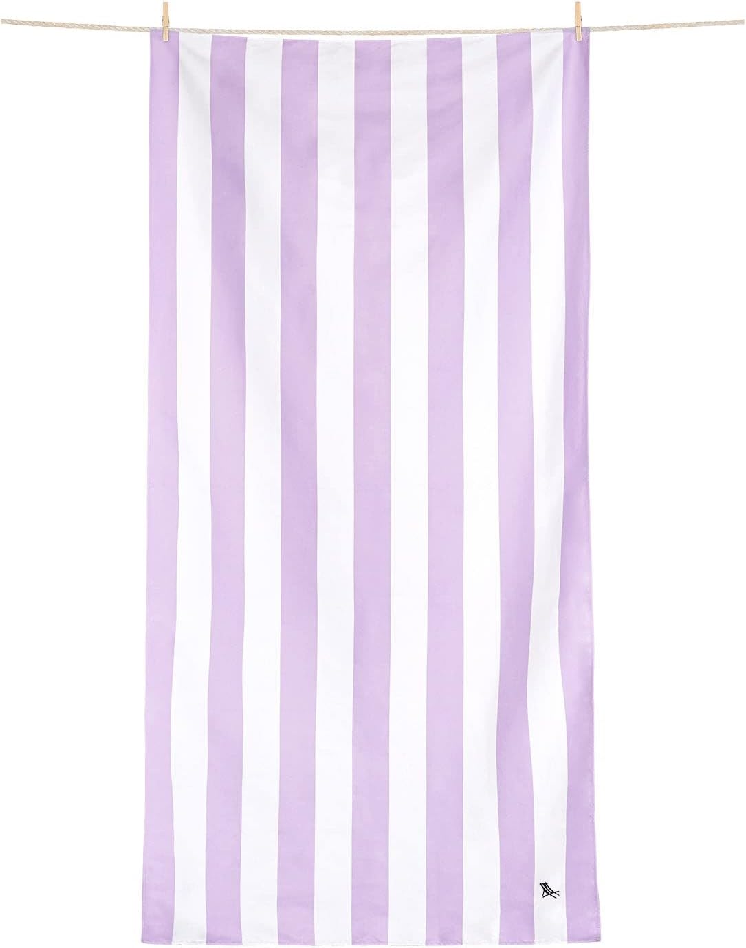 Dock & Bay Beach Towel - Quick Dry, Sand Free - Compact, Lightweight - 100% Recycled - Includes Bag - Cabana Light - Lombok Lilac - Large (160x90cm, 63x35) | Sand-Resistant, Includes Travel Bag, Lightweight & Compact, 100% Recycled DryQ Fabric, Large (160x90cm, 63x35") - Image 3